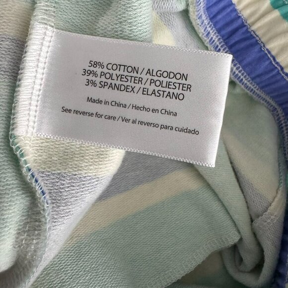 Wildfox Sweat Shorts Womens Small Multicolored Striped Cotton Blend NWT SS-1754 - Picture 8 of 9